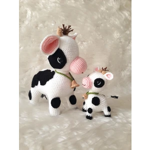 Oyuncak Park Buzu Sevimli Buzağı ve Buzi Amigurumi Oyuncak