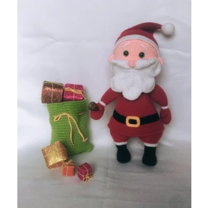 Noel Baba ve leri Amigurumi Oyuncak