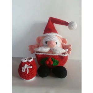 Oyuncak Park Çok Amaçlı Noel Baba Amigurumi Oyuncak