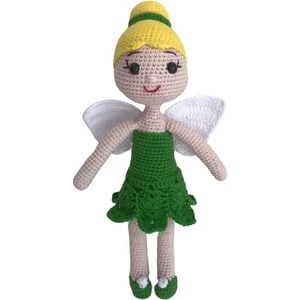 Oyuncak Park Tinkerbell Bebek Amigurumi Organik Oyuncak