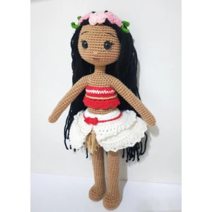 Oyuncak Park Prenses Moana Amigurumi Organik Oyuncak
