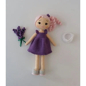 Oyuncak Park Lavanta Çiçeği Bebek Amigurumi Organik Oyuncak