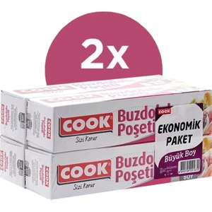 Buzdolabı Poşeti Büyük Boy 30 x 45 cm 2'li Paket 120'LI