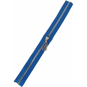 Angel Çanta Akssesuar Başlıklı Fermuar 30 cm Gümüş Metal Saks Mavi