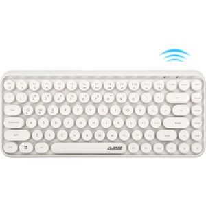 308I Bluetooth Klavye Yuvarlak Tuş Kapağı -Beyaz  (Yurt Dışından)