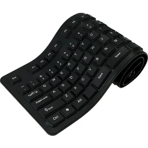 108 Tuş USB Silikon Esnek Katlanabilir Klavye Laptop (Yurt Dışından)