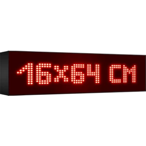 Depo Tabela Reklam Kırmızı Kayan Yazı LED Tabela 16 x 64 cm Tek Taraflı Depo Reklam Tabela