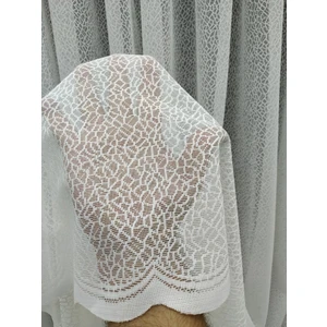 Perde Deposu Bütün Odalarda Kullanabileceğiniz Ekonomik Kullanışlı Ütü Istemeyen Örme Tül Perde  1 x 3 Sık Pileli