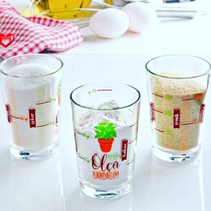 3 Lü Lav Ölçü Bardağı Seti