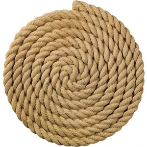 Jüt Halat Ip 10 mm 10 Metre Dekoratif Hasır Kendir
