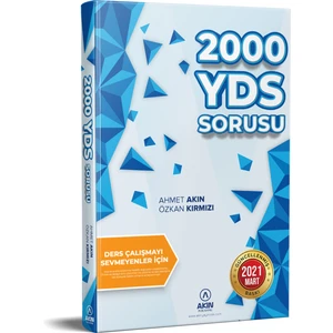 Akın Publishing 2000 Yds Sorusu - Ahmet