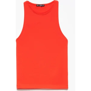 3694 Halter Yaka Tshirt-Kirmizi