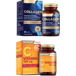 Hyalüronik Asit, Resveratrol, Biotin,çinko Içeren Hidrolize  30 Tablet +C Vitamini 30 Tablet