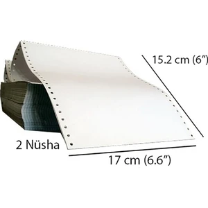 Rulo Merkezi 6X17 3 Nüsha Kantar Fişi 1000'LI