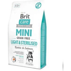 Brit Care Tahılsız Mini Light Steril Tavşan,somon Köpek Mama 2 kg