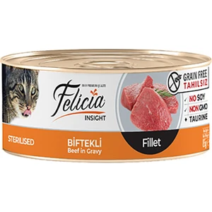 Tahılsız Sterilised Biftekli Fileto Kedi Konservesi 85 gr