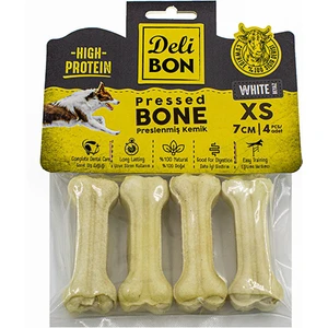 Deri Pres Kemik 7 cm Xs Boy 4 Lü Paket Beyaz