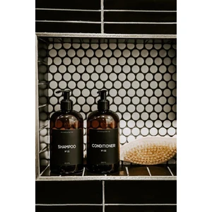 Lyn Home & Decor 2'li Amber Banyo Için Siyah Etiketli Şişe 250 ml