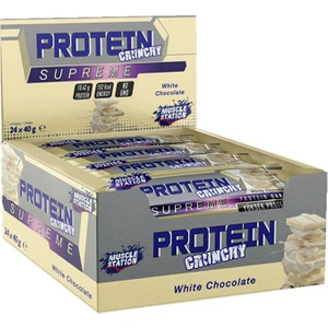Muscle Statıon Supreme Crunchy Proteın Bar 40 gr Beyaz Çikolata 24ADET