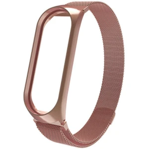 Xiaomi Mi Band 3 Kordon Akıllı Bileklik Kordonu Metal Örgü Hasır Kayış Bileklik