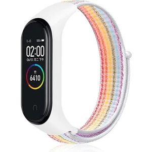 Xiaomi Mi Band 3 4 5 6 Hasır Kumaş Örgü Spor Kordon Kayış