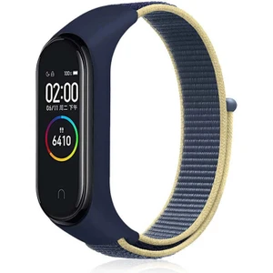 Xiaomi Mi Band 3 4 5 6 Hasır Kumaş Örgü Spor Kordon Kayış