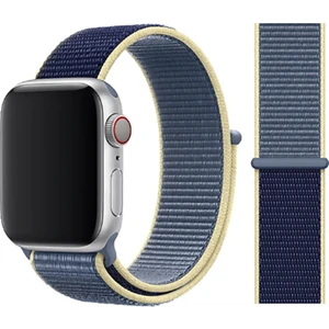 Apple Watch Uyumlu Serisi 1/2/3/4/5/6 Se Spor Loop Dokuma Hasır Kordon 38 mm - 40 mm