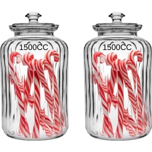 Viva Cam Kapaklı 2 Li Kavanoz -1500 cc