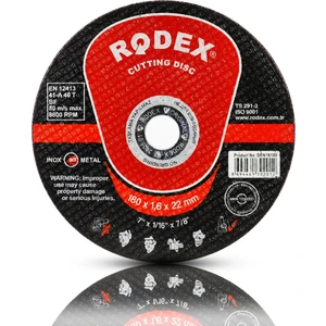 Rodex Spiral Taşlama Inox Metal Kesici Taş Diski 180X1.6 mm