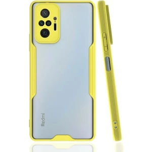 Xiaomi Redmi Note 10 Pro Kılıf Kamera Korumalı Colorful Kapak - Sarı