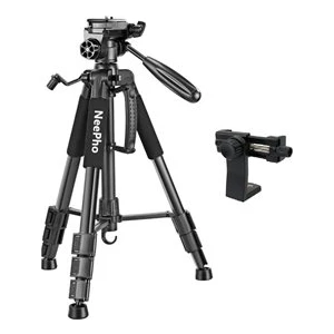 NP-8830 Tripod Bluetooth Kumandalı Profesyonel Telefon Kamera Tutucu Çantalı Tripot 150 cm NP-8830