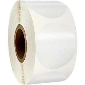 40MM x 40MM Pp Şeffaf Oval Etiket  1000 Adet - Ağız Kapatma Etiketi