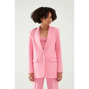 Blazer Ceket Şeker Pembe