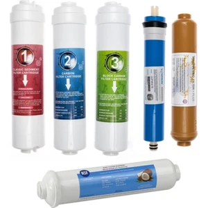Kapalı Kasa Su Arıtma Cihazı Uyumlu 6'lı Filtre Seti Vontron Membranlı (Mineral Filtre)