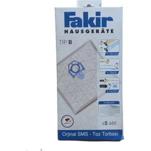Evaletlericom Tip B Fakir Tip Kutulu Toz Torbası