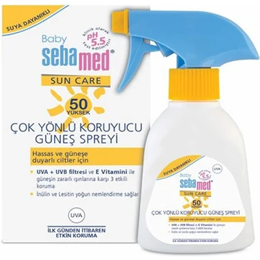 Sebamed 200ML Bebek Güneş Spreyi SPF 50 Hassas Ciltler İçin Onarıcı ve Suya Dayanıklı