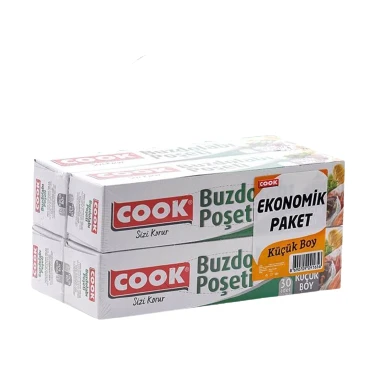 Cook Buzdolabı Poşeti  Küçük Boy 20 x 30 cm 2'li Paket