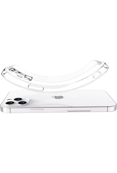 Tekno Family Apple iPhone 12 / 12 Pro Premium Şeffaf Silikon Kılıf