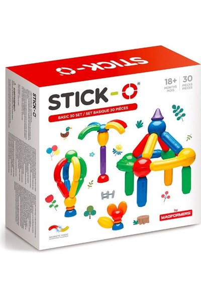 Stick Stick-O Mıknatıslı Başlangıç Seti 30 Parça