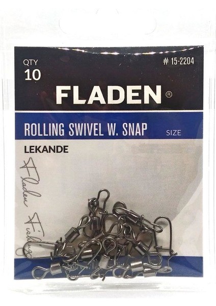 Lekande Rolling Swivel W.snap Klipsli Fırdöndü
