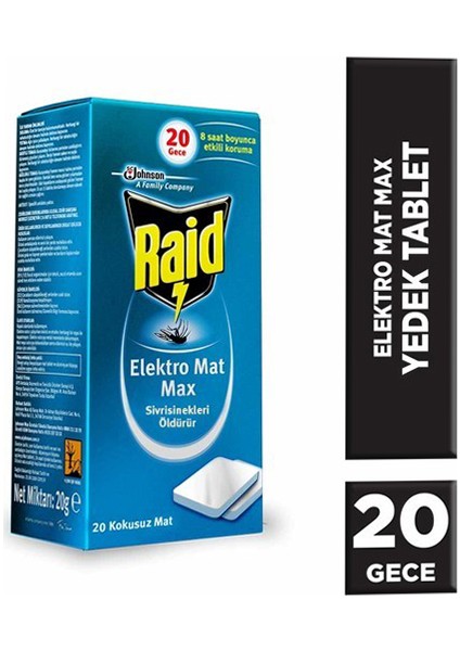 Elektromat Max Sinek Kovucu Tablet 20 'li