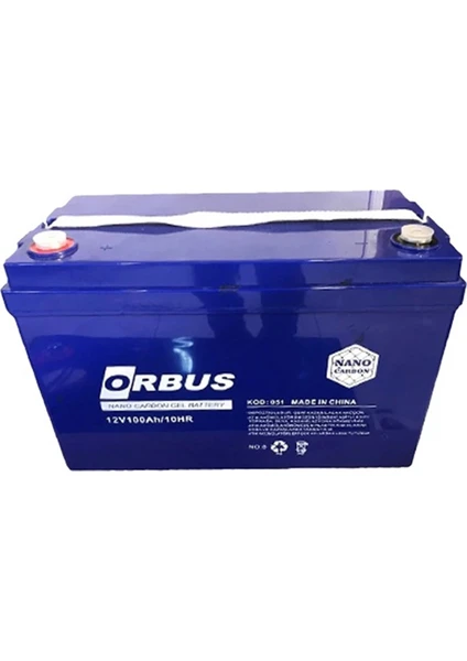 ORBUS 12V 100AH JEL TİP AKÜ