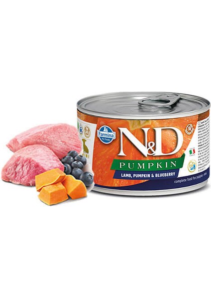 N&d Pumpkin Kuzu Yaban Mersini Yavru Köpek Konservesi 6X140 gr