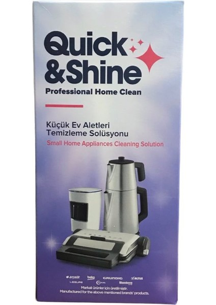 Quick Shine Küçük Ev Aletleri Temizleme Solüsyonu 600 ml