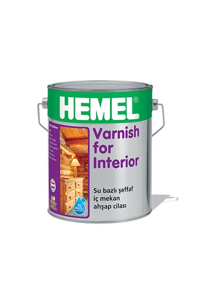 Varnish For Interior-Su Bazlı Iç Mekân Vernik - 0,75 Lt