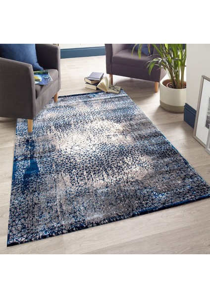 Halı Elit HE630 Gri / Mavi 80X150 cm Modern Dokuma Halı