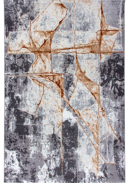 Halı Elit HE625 Gri / Bakır 80X300 cm Modern Dokuma Halı fiyatları
