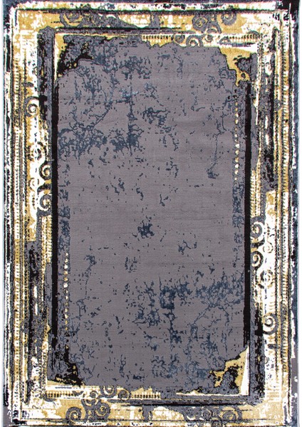 Halı Elit HE628 Antrasit / Gold 200X290 cm Modern Dokuma Halı