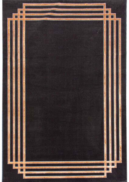 Halı Elit G6732 Antrasit / Gold 120X170 cm Modern Dokuma Halı