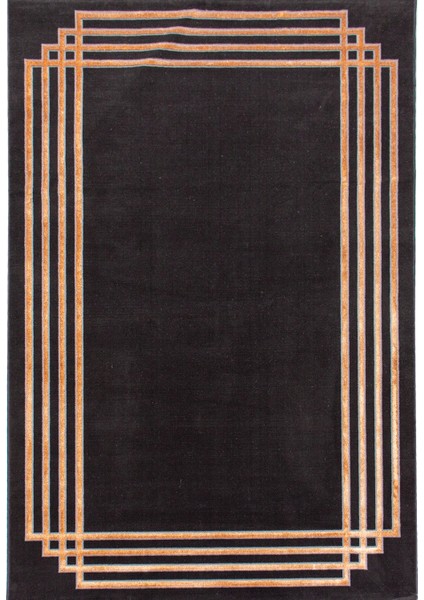 Halı Elit G6732 Antrasit / Gold 150X230 cm Modern Dokuma Halı